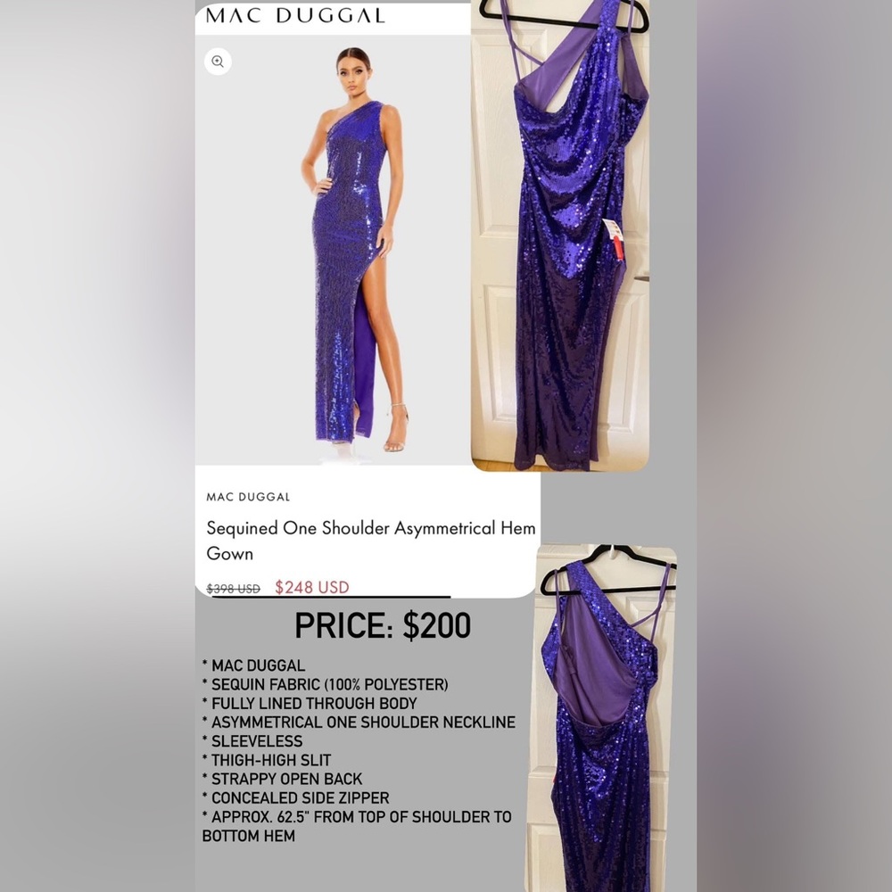 Mac Duggal Sequin Formal gown